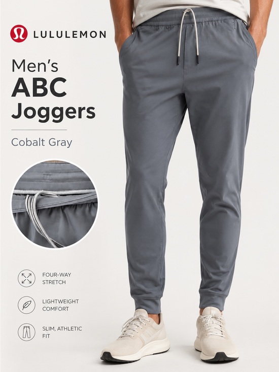 lululemon athletica Other - Lululemon Men's ABC Jogger Pants Asphalt Grey Size Small Pristine